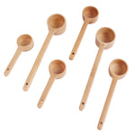Cucchiaio di legno con manico lungo, cucchiaio per condimento, dessert, caffè, latte, tè, Seasoning Spoon Small, Seasoning Spoon Medium, Seasoning Spoon Large