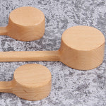 Cucchiaio di legno con manico lungo, cucchiaio per condimento, dessert, caffè, latte, tè, Seasoning Spoon Small, Seasoning Spoon Medium, Seasoning Spoon Large