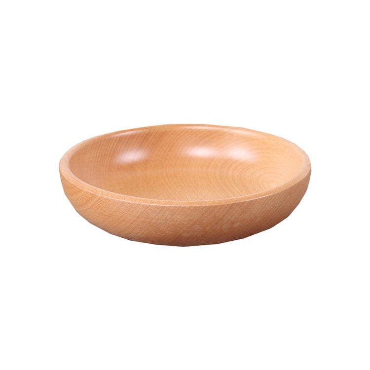 Piatto di frutta rotondo Insalatiera Piatto di frutta secca in legno spesso Piatto di sushi di frutta, 15cm, 20cm, 25cm, 30cm