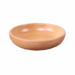 Piatto di frutta rotondo Insalatiera Piatto di frutta secca in legno spesso Piatto di sushi di frutta, 15cm, 20cm, 25cm, 30cm