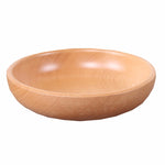 Piatto di frutta rotondo Insalatiera Piatto di frutta secca in legno spesso Piatto di sushi di frutta, 15cm, 20cm, 25cm, 30cm