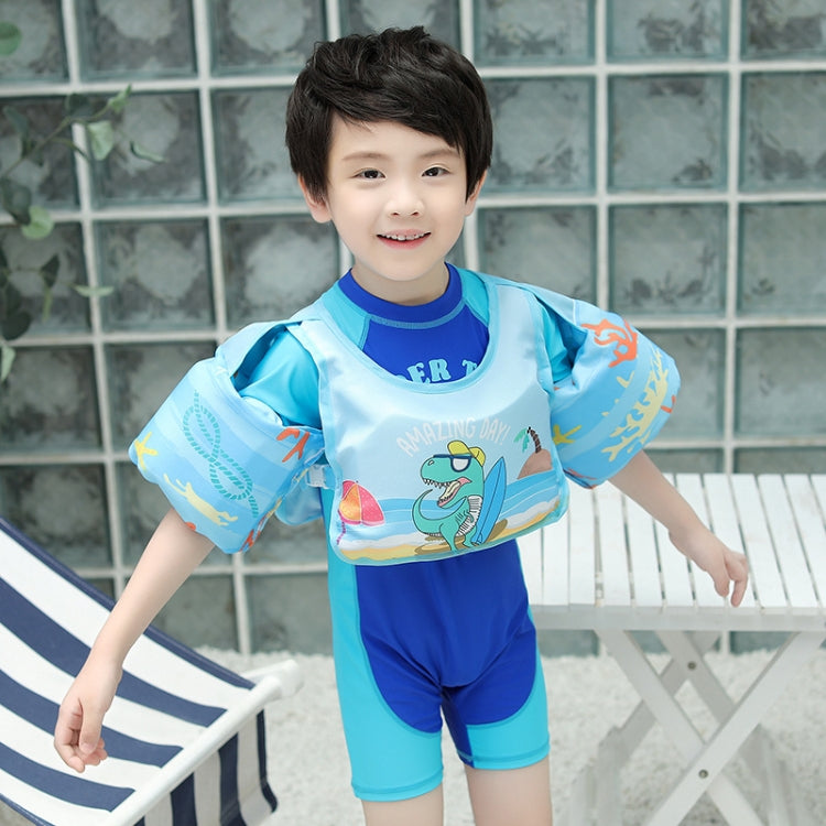 Giubbotto di salvataggio per bambini in stile gilet Salvagente in schiuma con braccio gonfiabile per nuoto libero, Hip-hop Dinosaur, Submented Mirror Whale, Blue Tail Mermaid, Black Hair Doll, Bow Doll
