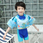 Giubbotto di salvataggio per bambini in stile gilet Salvagente in schiuma con braccio gonfiabile per nuoto libero, Hip-hop Dinosaur, Submented Mirror Whale, Blue Tail Mermaid, Black Hair Doll, Bow Doll