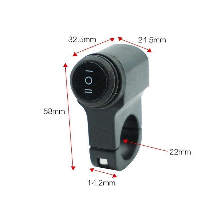 Interruttore universale a tre fili impermeabile modificato in lega di alluminio per moto, Universal Switch