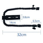 Staffa di supporto per staffa flash flessibile a doppio braccio