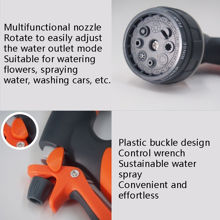 Irrigatore per irrigazione da giardino in plastica per uso domestico,, Orange, With Quick Connector+Threaded Connector, With Quick Connector+Universal Connector, With Rubber Quick Connector+Threaded Connector                                            ...