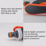 Irrigatore per irrigazione da giardino in plastica per uso domestico,, Orange, With Quick Connector+Threaded Connector, With Quick Connector+Universal Connector, With Rubber Quick Connector+Threaded Connector                                            ...