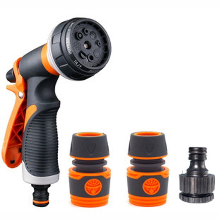 Irrigatore per irrigazione da giardino in plastica per uso domestico,, Orange, With Quick Connector+Threaded Connector, With Quick Connector+Universal Connector, With Rubber Quick Connector+Threaded Connector                                            ...