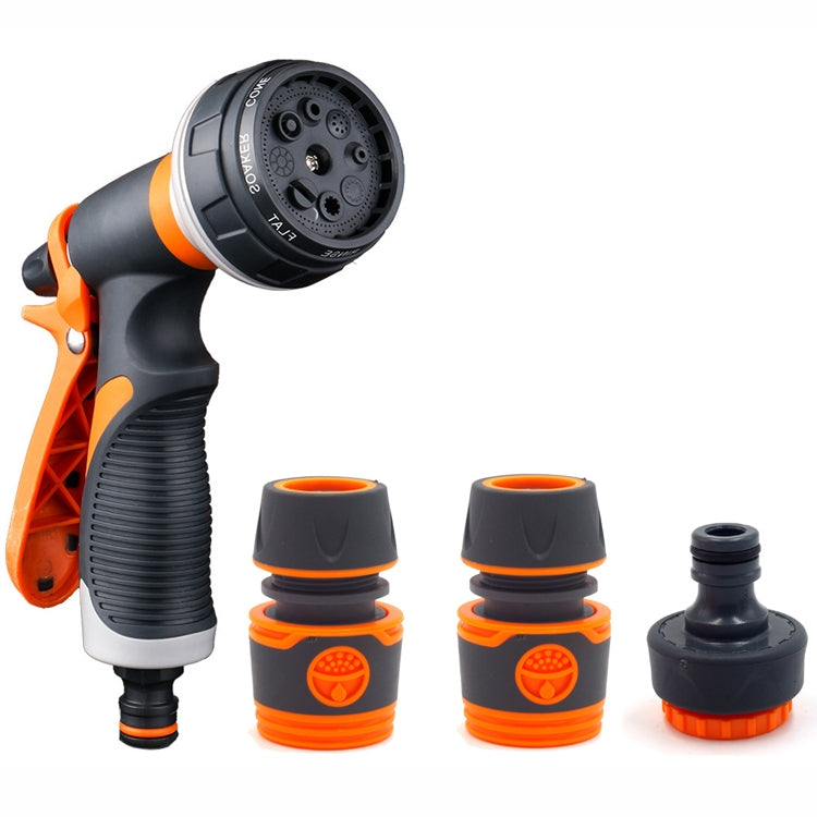 Irrigatore per irrigazione da giardino in plastica per uso domestico,, Orange, With Quick Connector+Threaded Connector, With Quick Connector+Universal Connector, With Rubber Quick Connector+Threaded Connector                                            ...