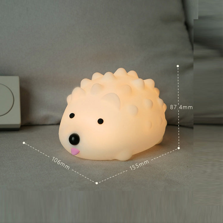 ZD-27 Lampada da comodino USB con timer per luce notturna a forma di riccio carino, Stile:, ZD-27 Hedgehog Button Control, ZD-27 Hedgehog Remote Control