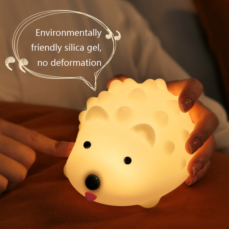 ZD-27 Lampada da comodino USB con timer per luce notturna a forma di riccio carino, Stile:, ZD-27 Hedgehog Button Control, ZD-27 Hedgehog Remote Control