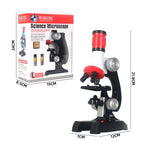 Set giocattoli scienza microscopio 1200X per bambini