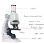 Set giocattoli scienza microscopio 1200X per bambini