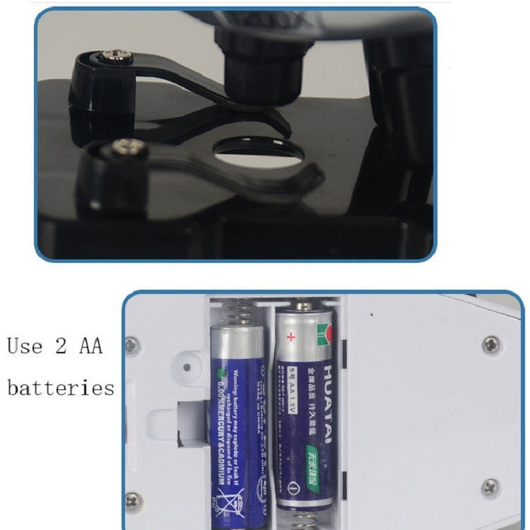 Set giocattoli scienza microscopio 1200X per bambini
