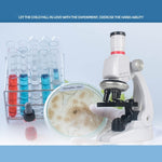 Set giocattoli scienza microscopio 1200X per bambini