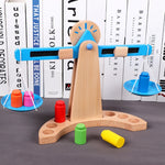 Bilancia in legno per bambini 31,5x15x4 cm