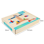 Bilancia in legno per bambini 31,5x15x4 cm