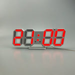6609 Sveglia LED stereo 3D Orologio da parete 3D per soggiorno, White, Red, Green, Blue, Orange, Pink, Black Frame White Light, Black Frame Blue Light, Black Frame Orange Light, Black Frame Pink Light, Black Frame Green Light, Black Frame Red Light