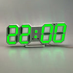 6609 Sveglia LED stereo 3D Orologio da parete 3D per soggiorno, White, Red, Green, Blue, Orange, Pink, Black Frame White Light, Black Frame Blue Light, Black Frame Orange Light, Black Frame Pink Light, Black Frame Green Light, Black Frame Red Light