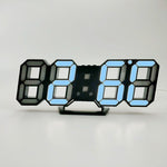 6609 Sveglia LED stereo 3D Orologio da parete 3D per soggiorno, White, Red, Green, Blue, Orange, Pink, Black Frame White Light, Black Frame Blue Light, Black Frame Orange Light, Black Frame Pink Light, Black Frame Green Light, Black Frame Red Light