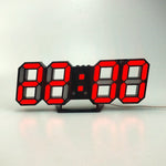 6609 Sveglia LED stereo 3D Orologio da parete 3D per soggiorno, White, Red, Green, Blue, Orange, Pink, Black Frame White Light, Black Frame Blue Light, Black Frame Orange Light, Black Frame Pink Light, Black Frame Green Light, Black Frame Red Light