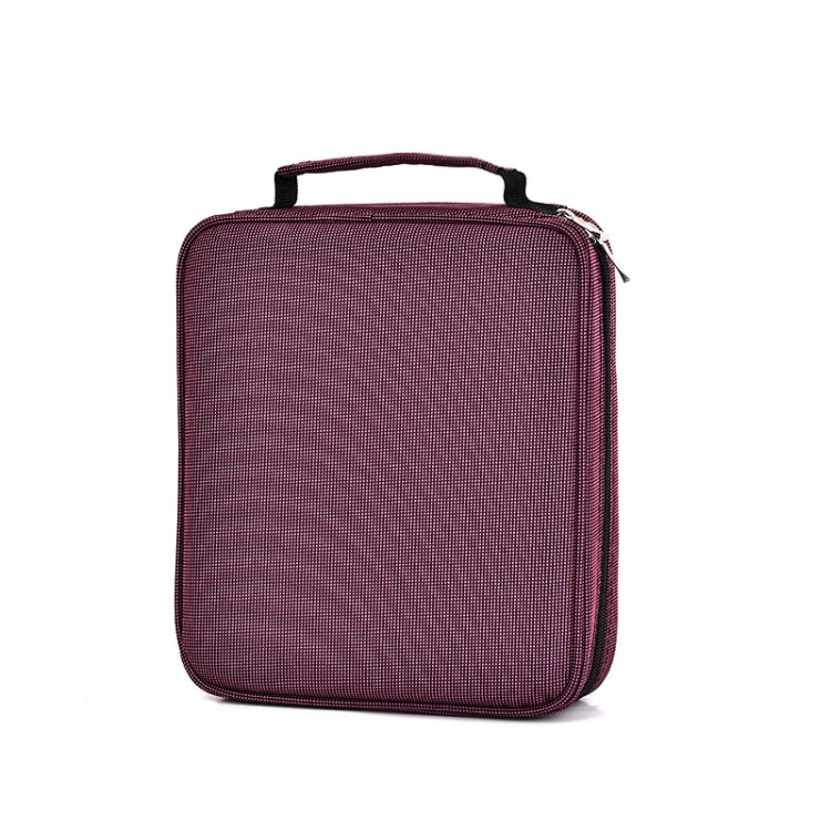 Astuccio per matite da 120 colori Borsa per cancelleria portatile per studenti di grande capacità, Purple, Gray Black, Blue, Rose Red