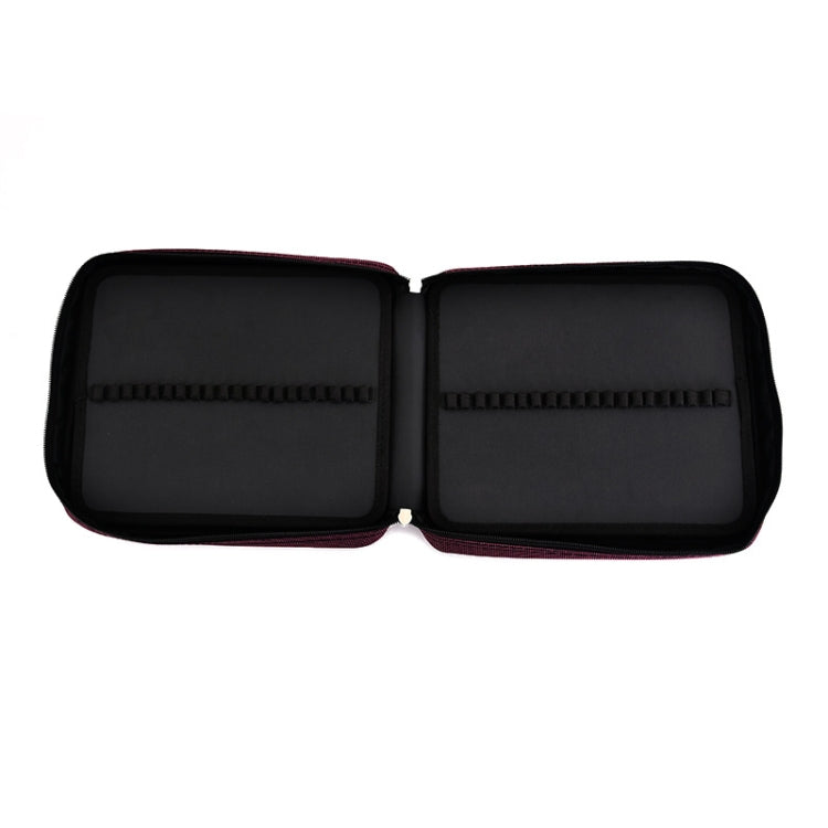 Astuccio per matite da 120 colori Borsa per cancelleria portatile per studenti di grande capacità, Purple, Gray Black, Blue, Rose Red