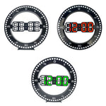 DS-3688L Orologio da parete 3D per soggiorno Orologio elettronico a LED a grande schermo, Black+Red, Black+Green, Second Light Black+Red, Second Light Black+Green
