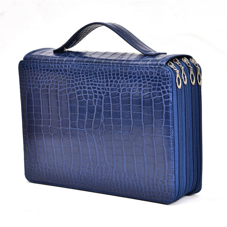 Borsa portapenne artistica in PU con motivo coccodrillo