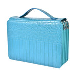 Borsa portapenne artistica in PU con motivo coccodrillo