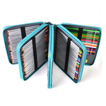 Borsa portapenne artistica in PU con motivo coccodrillo