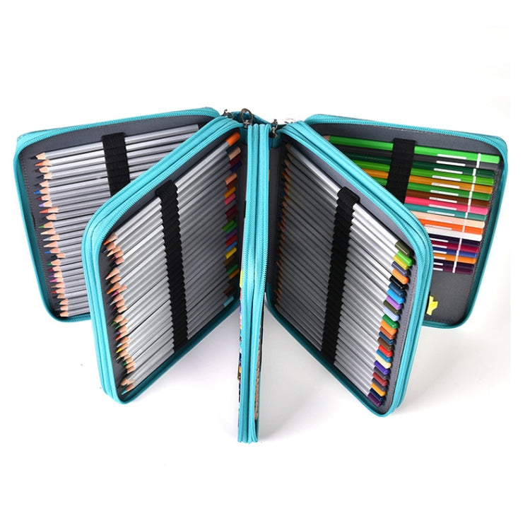 Borsa portapenne artistica in PU con motivo coccodrillo