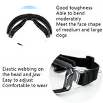 Occhiali per animali domestici Occhiali trasparenti per cani Occhiali per cani antivento impermeabili e anti-neve, Transparent Glasses