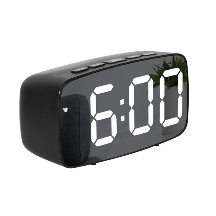Sveglia da comodino a specchio, batteria, orologio LED a doppio scopo plug-in, Arc-shaped Black Shell (Mirror White Light), Rectangular Black Shell (Mirror White Light), Arc-shaped Black Shell (Black Surface White Light)                                ...