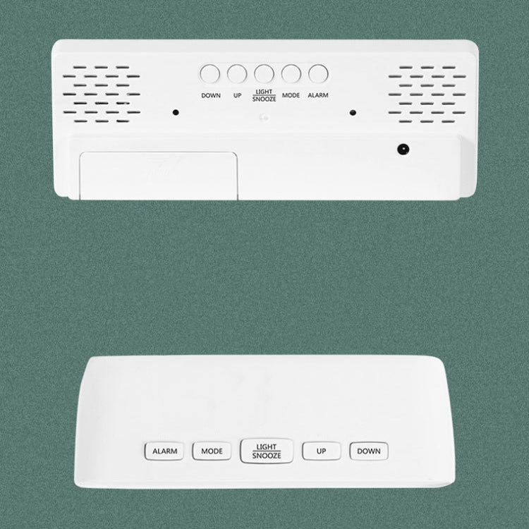 Sveglia da comodino a specchio, batteria, orologio LED a doppio scopo plug-in, Arc-shaped Black Shell (Mirror White Light), Rectangular Black Shell (Mirror White Light), Arc-shaped Black Shell (Black Surface White Light)                                ...