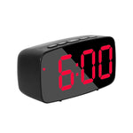 Sveglia da comodino a specchio, batteria, orologio LED a doppio scopo plug-in, Arc-shaped Black Shell (Mirror White Light), Rectangular Black Shell (Mirror White Light), Arc-shaped Black Shell (Black Surface White Light)                                ...