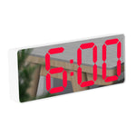 Sveglia da comodino a specchio, batteria, orologio LED a doppio scopo plug-in, Arc-shaped Black Shell (Mirror White Light), Rectangular Black Shell (Mirror White Light), Arc-shaped Black Shell (Black Surface White Light)                                ...
