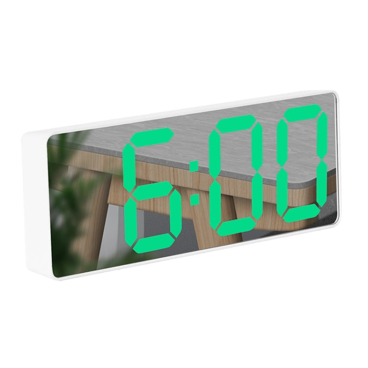 Sveglia da comodino a specchio, batteria, orologio LED a doppio scopo plug-in, Arc-shaped Black Shell (Mirror White Light), Rectangular Black Shell (Mirror White Light), Arc-shaped Black Shell (Black Surface White Light)                                ...