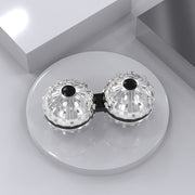 Artefatto di decompressione del giocattolo spinner della punta delle dita della palla da massaggio siamese, (Silver), (Black), (Bronze), (Red Copper)