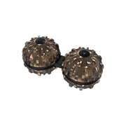 Artefatto di decompressione del giocattolo spinner della punta delle dita della palla da massaggio siamese, (Silver), (Black), (Bronze), (Red Copper)