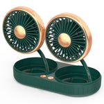 Ventola USB per auto F303 Ventola con testa vibrante per auto da 12/24 V, F303 (Gold), F303 (Silver)