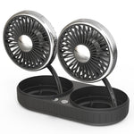 Ventola USB per auto F303 Ventola con testa vibrante per auto da 12/24 V, F303 (Gold), F303 (Silver)