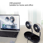 Ventola USB per auto F303 Ventola con testa vibrante per auto da 12/24 V, F303 (Gold), F303 (Silver)
