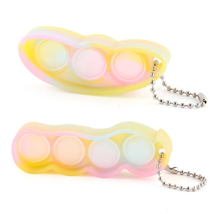 3 paia di decompressione Finger Bubble Fan Keychain Pressed Venting Finger Spremuto Giocattoli, Bubble Fan Keychain