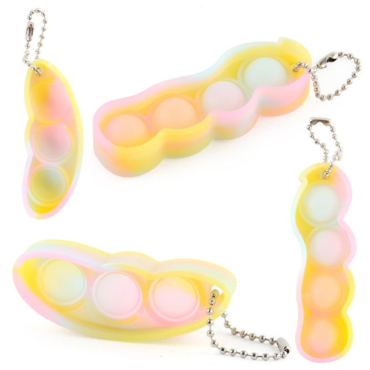 3 paia di decompressione Finger Bubble Fan Keychain Pressed Venting Finger Spremuto Giocattoli, Bubble Fan Keychain
