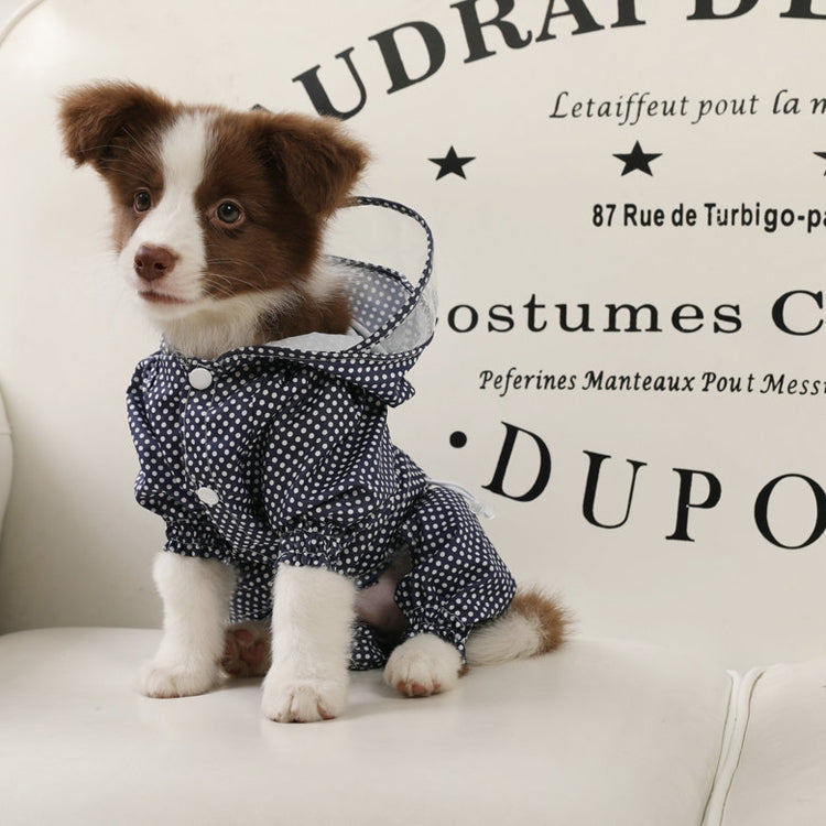 Impermeabile per cani con cappuccio trasparente S-XXXL