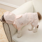 Impermeabile per cani con cappuccio trasparente S-XXXL