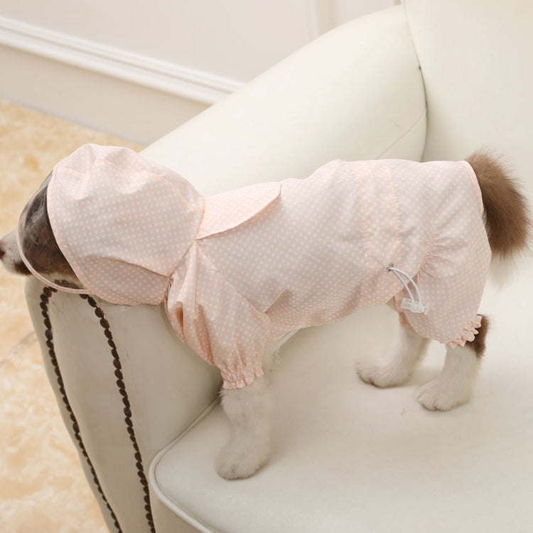 Impermeabile per cani con cappuccio trasparente S-XXXL
