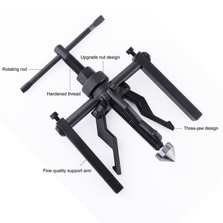 Estrattore per cuscinetti interni a 3 griffe, estrattore per ingranaggi, kit per macchine utensili automobilistiche pesanti, 3-Jaw Inner Bearing Puller