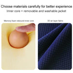 Cuscino lombare Cuscino per sedile premaman per ufficio Cuscino lombare per auto in memory foam lombare, Stile:, Standard (Blue), Standard (Gray), Standard (Black), Standard (Pink), 3D (Blue), 3D (Gray), 3D Upgrade Core (Blue), 3D Upgrade Core (Gray)